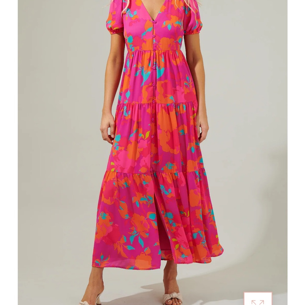 Sugarlips Constance Floral Monaco Maxi Dress